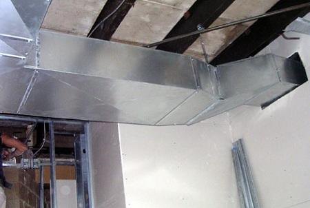 G.I duct for fresh air at Saraya Tower 2B+42